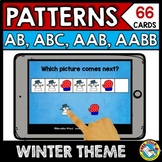 BOOM CARDS WINTER PATTERNING 1ST GRADE DECEMBER MORNING WO