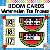 BOOM CARDS Watermelon Ten Frames - FREE  Distance Learning