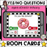BOOM CARDS™ YES NO QUESTIONS EARLY VOCABULARY distance lea