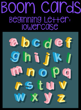 Preview of BOOM CARDS-lowercase letters