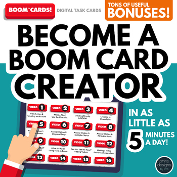 Preview of BOOM Card Course • Learn the Basics of Boom and Become a Creator BUNDLE