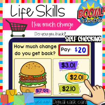 Preview of BOOM Card | Life Skills: How Much a Breakfast Costs - Do You Get Money Back?