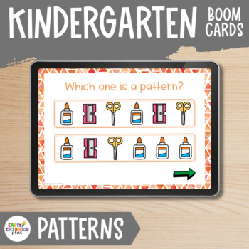 Preview of BOOM Card Recognize Patterns |Getting Ready for Kindergarten Creative Curriculum