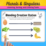 BOOM Cards : 25 Regular Plurals and Singulars Tasks for Di