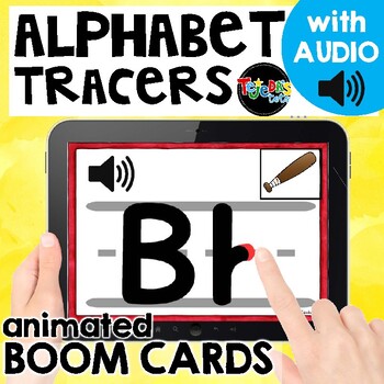 Preview of BOOM Cards: ABC Alphabet Tracers