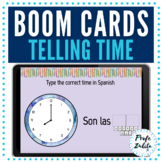 BOOM Cards | Telling Time in Spanish with abrir and cerrar