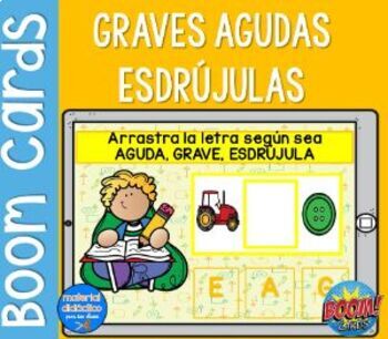 Preview of BOOM Cards™ | Agudas, Graves y Esdrújulas | Spanish Resources