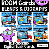 Blends and Digraphs Phonics Boom Cards BUNDLE | Digital Ta