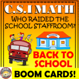 BOOM Cards Back to School Math Activity: CSI Math - Who Ra