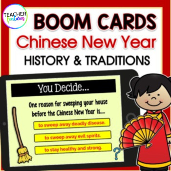 Preview of CHINESE NEW YEAR 2024 Reading LUNAR NEW YEAR Year of the Dragon BOOM CARDS