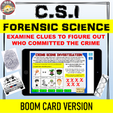 BOOM Cards: CSI Forensic Science. Who done it? | Distance 