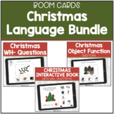 BOOM Cards Christmas Speech and Language Activities Bundle
