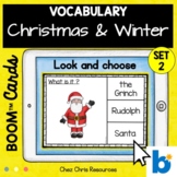 34 Christmas and Winter Vocabulary with Boom™ Cards - Look