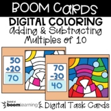 BOOM Cards - Digital Coloring - Adding & Subtracting Multi