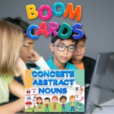 BOOM Cards Digital Quiz Concrete/Abstract Nouns with Audio