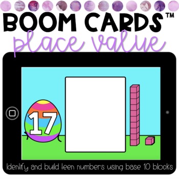 Preview of Distance Learning | BOOM Cards | April | Place Value