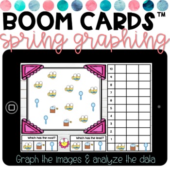 Preview of BOOM Cards | Distance Learning | May | Graphing & Data