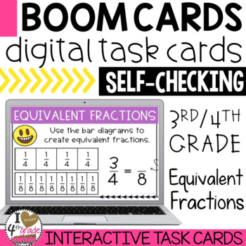 Preview of BOOM Cards Equivalent Fractions