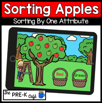 Preview of BOOM Cards FREE Sorting Apples: Sorting by One Attribute