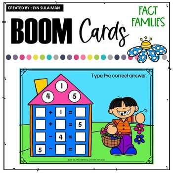 Preview of Fact Families Addition & Subtraction | BOOM Cards™