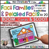 BOOM Cards™ | Fact Families & Related Facts within 20|  SC