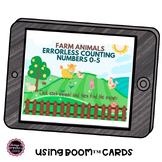 BOOM Cards Farm Animals Errorless Counting Numbers 0-5