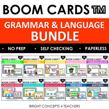 Preview of Grammar Skills BOOM Cards BUNDLE / Digital Task Cards