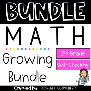 Preview of ⭐️ GROWING MATH BUNDLE ⭐️ BOOM Cards - A Growing Bundle