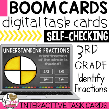 Preview of BOOM Cards Identify Fractions