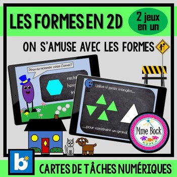 Preview of BOOM Cards: Les formes géométriques 2D (en français)