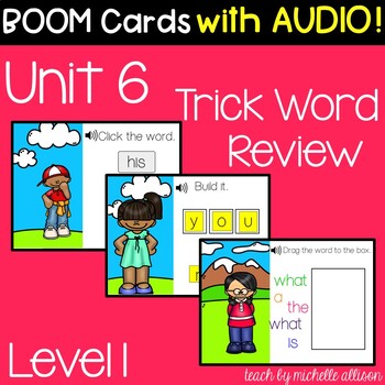 Preview of Level 1 Unit 6 Trick Words | BOOM Cards
