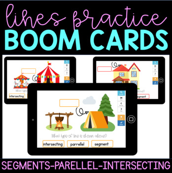 Preview of Lines- Parallel, Intersecting, Segments- BOOM Cards