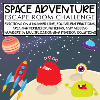 Preview of BOOM Cards Math Escape Room | 3rd Grade