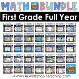 BOOM Cards Math First Grade Full Year Bundle Digital Task Cards