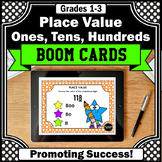 BOOM Cards Math Place Value Hundreds Tens Ones 2nd Grade C