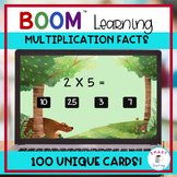 BOOM Cards Multiplication Fill In Math Fact 100 Unique Car