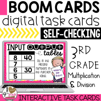 Preview of BOOM Cards Multiplication and Division Function Tables