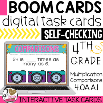 Preview of BOOM Cards Multiplicative Comparisons