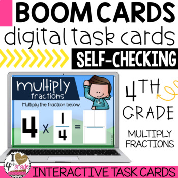 Preview of BOOM Cards Multiply Fractions
