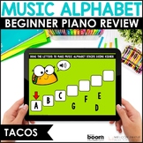 Beginning Piano BOOM™ Cards - Music Alphabet Activities Re