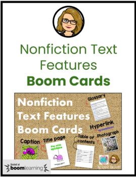 Preview of BOOM Cards - Nonfiction Text Features