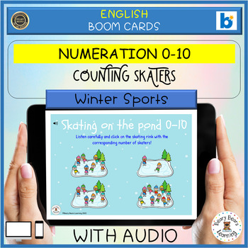 Preview of BOOM Cards Numeration Counting to 10 Winter Sports