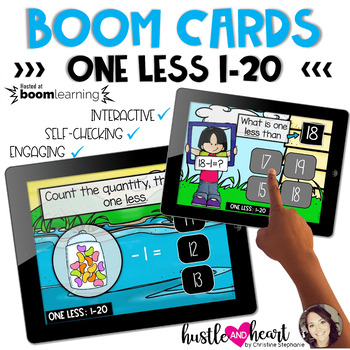 Preview of BOOM Cards | One Less 1-20 | Digital