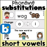 BOOM Cards Phoneme Substitutions of Medial Short Vowel Sou