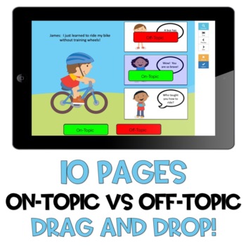 Pragmatics - On topic vs Off topic Visual