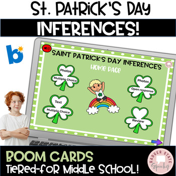 Preview of Making Inferences Saint Patrick's Day Activity Boom