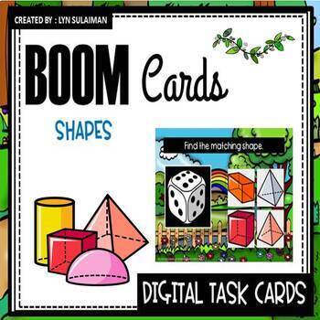 Preview of BOOM Cards™ Shapes 3D | Distance Learning
