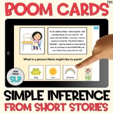 Inference from Short Stories BOOM Cards™️ Speech Language Therapy