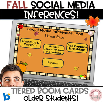 Preview of BOOM Cards Social Media Fall Inferences