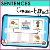 BOOM Cards | Speech-Language Therapy | Cause Effect Sentences